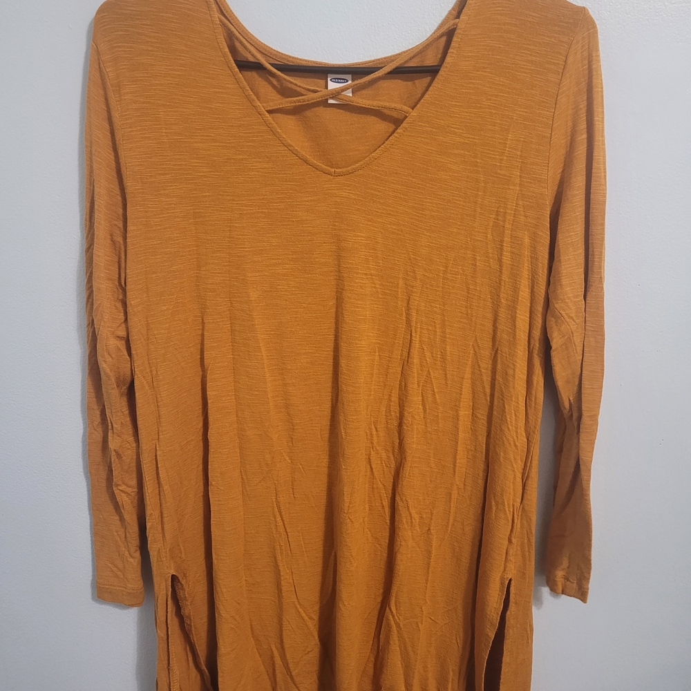 Old Navy Luxe Mustard Top